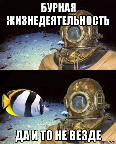 бурная жизнедеятельность да и то не везде