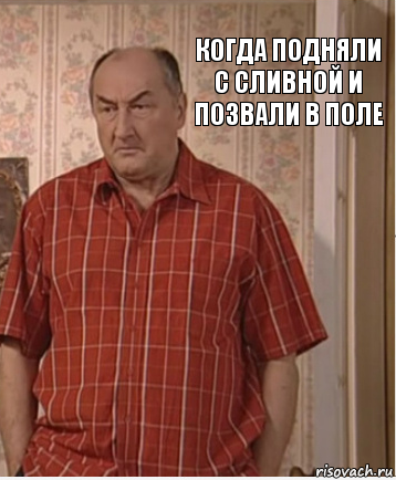 когда подняли с сливной и позвали в поле, Комикс Николай Петрович Воронин