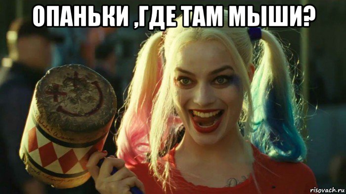 опаньки ,где там мыши? , Мем    Harley quinn