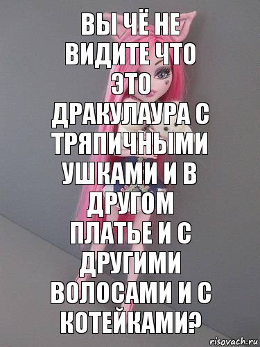 ВЫ чё не видите что это дракулаура с тряпичными ушками и в другом платье и с другими волосами и с котейками?