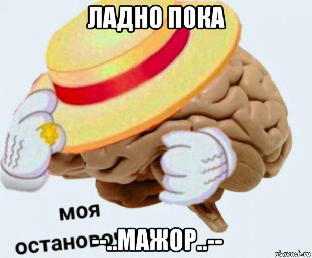 ладно пока --..мажор..--, Мем   Моя остановочка мозг