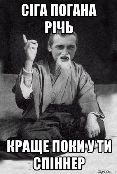 сіга погана річь краще поки у ти спіннер, Мем Мудрий паца