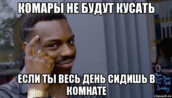 комары не будут кусать если ты весь день сидишь в комнате, Мем Не делай не будет