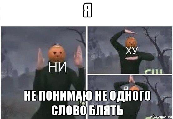 я не понимаю не одного слово блять, Мем  Ни ху Я