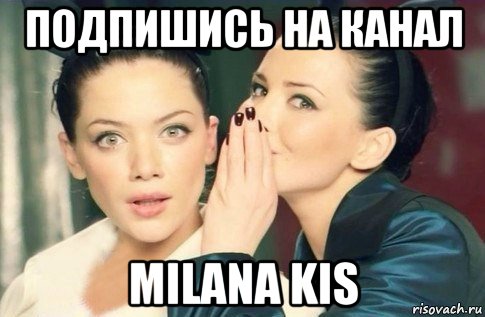 подпишись на канал milana kis, Мем  Он