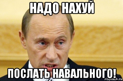 надо нахуй послать навального!