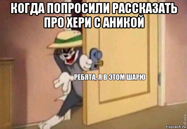 когда попросили рассказать про хери с аникой , Мем    Ребята я в этом шарю