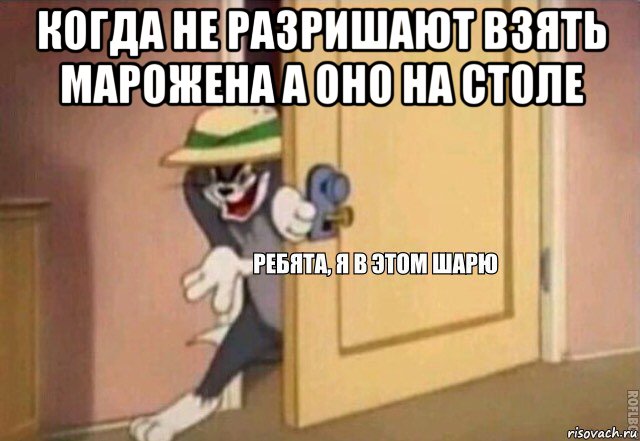 когда не разришают взять марожена а оно на столе , Мем    Ребята я в этом шарю