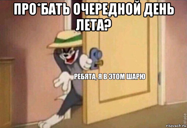 про*бать очередной день лета? , Мем    Ребята я в этом шарю