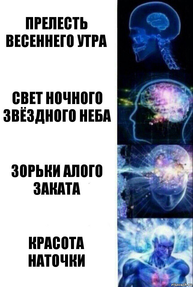 Прелесть весеннего утра Свет ночного звёздного неба Зорьки алого заката Красота Наточки, Комикс  Сверхразум