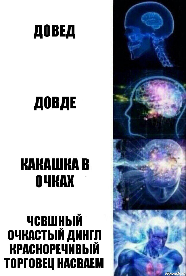 Довед Довде Какашка в очках Чсвшный Очкастый Дингл красноречивый торговец насваем, Комикс  Сверхразум