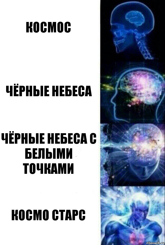 Космос Чёрные небеса Чёрные небеса с белыми точками Космо старс, Комикс  Сверхразум