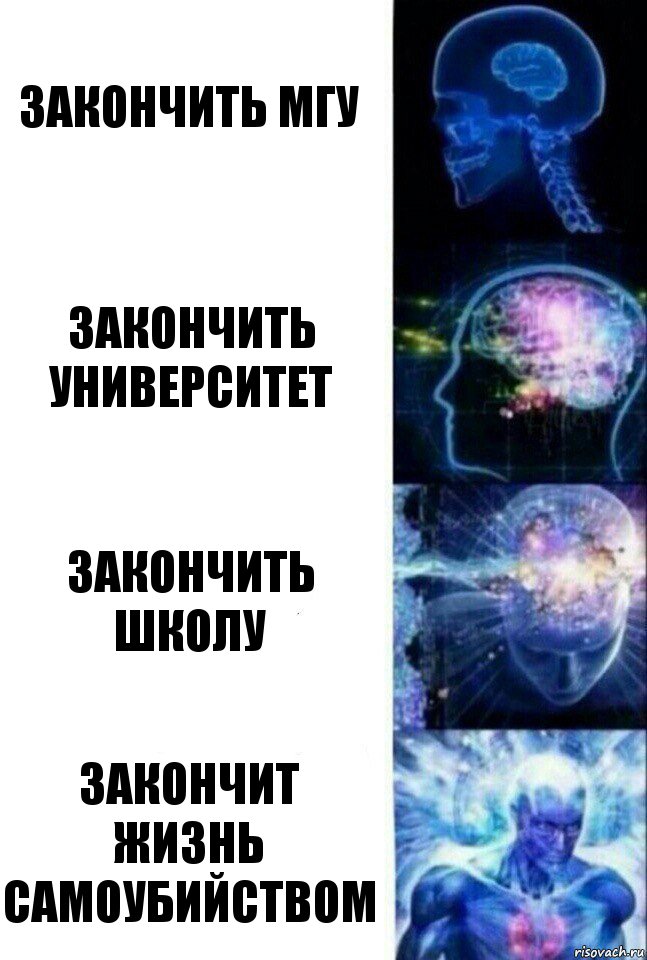 закончить МГУ закончить университет закончить школу закончит жизнь самоубийством, Комикс  Сверхразум