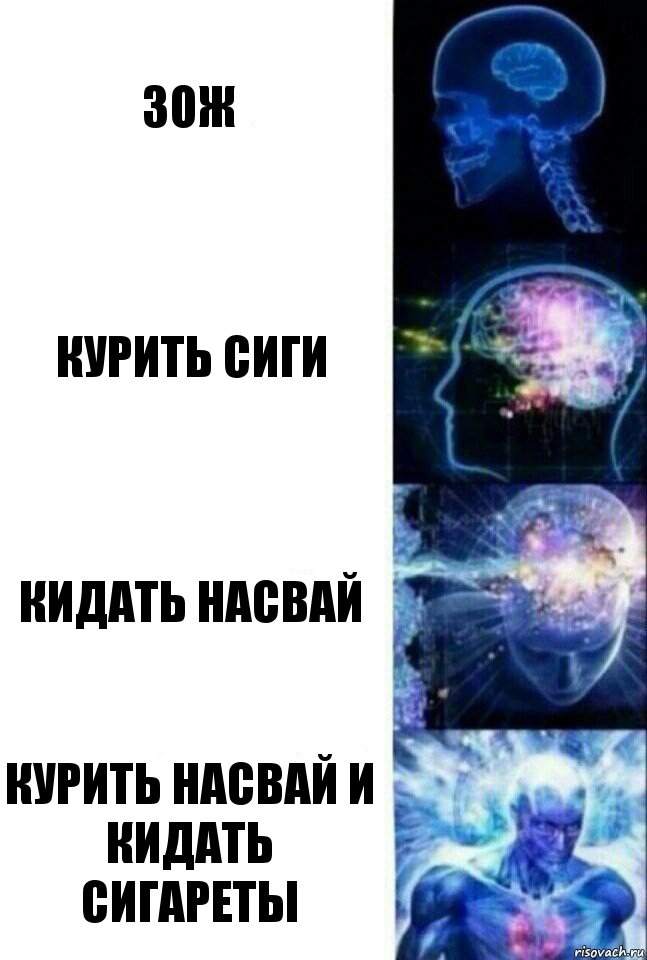 Зож Курить сиги Кидать насвай Курить насвай и кидать сигареты, Комикс  Сверхразум