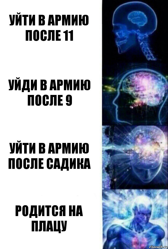 Уйти в армию после 11 Уйди в армию после 9 Уйти в армию после садика Родится на плацу, Комикс  Сверхразум