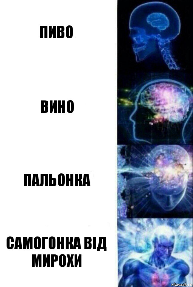 пиво вино пальонка самогонка від мирохи, Комикс  Сверхразум