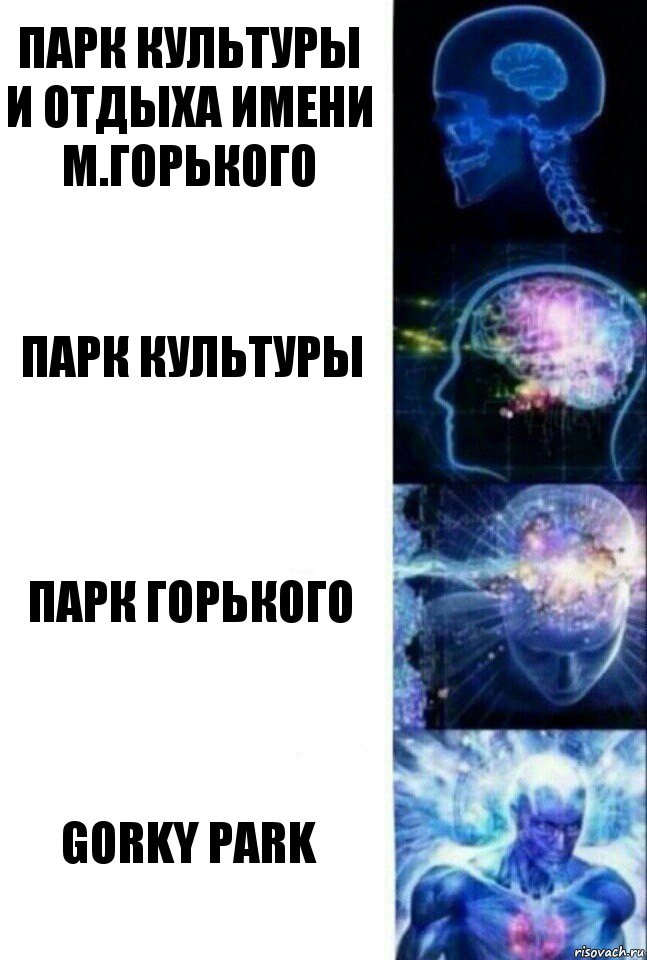 Парк культуры и отдыха имени М.Горького Парк Культуры Парк Горького Gorky Park, Комикс  Сверхразум