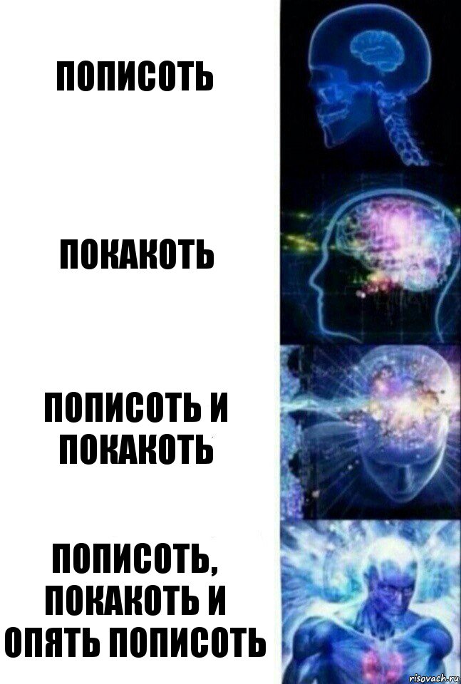 пописоть покакоть пописоть и покакоть пописоть, покакоть и опять пописоть, Комикс  Сверхразум