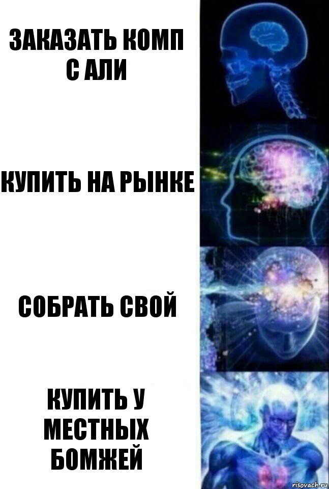 Заказать комп с али Купить на рынке Собрать свой Купить у местных бомжей, Комикс  Сверхразум