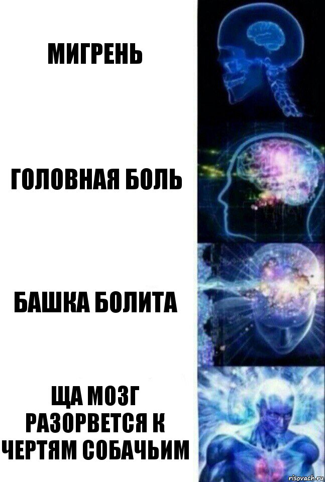 мигрень головная боль башка болита ща мозг разорвется к чертям собачьим, Комикс  Сверхразум