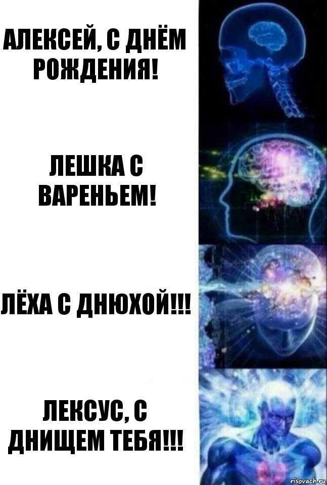 Алексей, с днём рождения! Лешка с вареньем! Лёха с днюхой!!! Лексус, с днищем тебя!!!, Комикс  Сверхразум