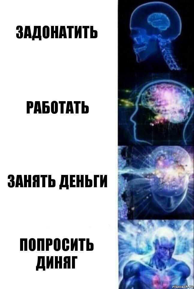 задонатить работать занять деньги попросить диняг, Комикс  Сверхразум