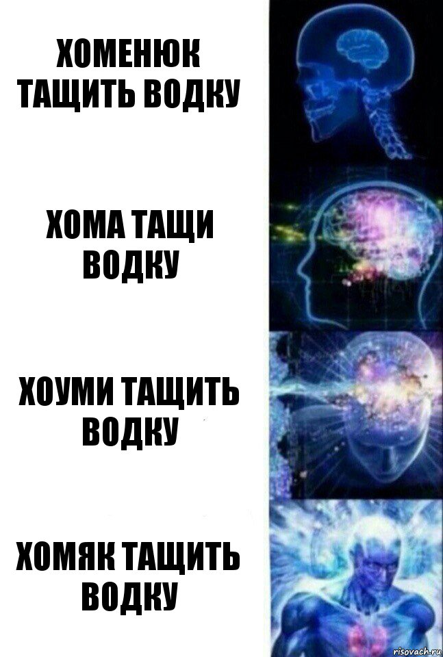 Хоменюк тащить водку Хома тащи водку Хоуми тащить водку Хомяк тащить водку, Комикс  Сверхразум