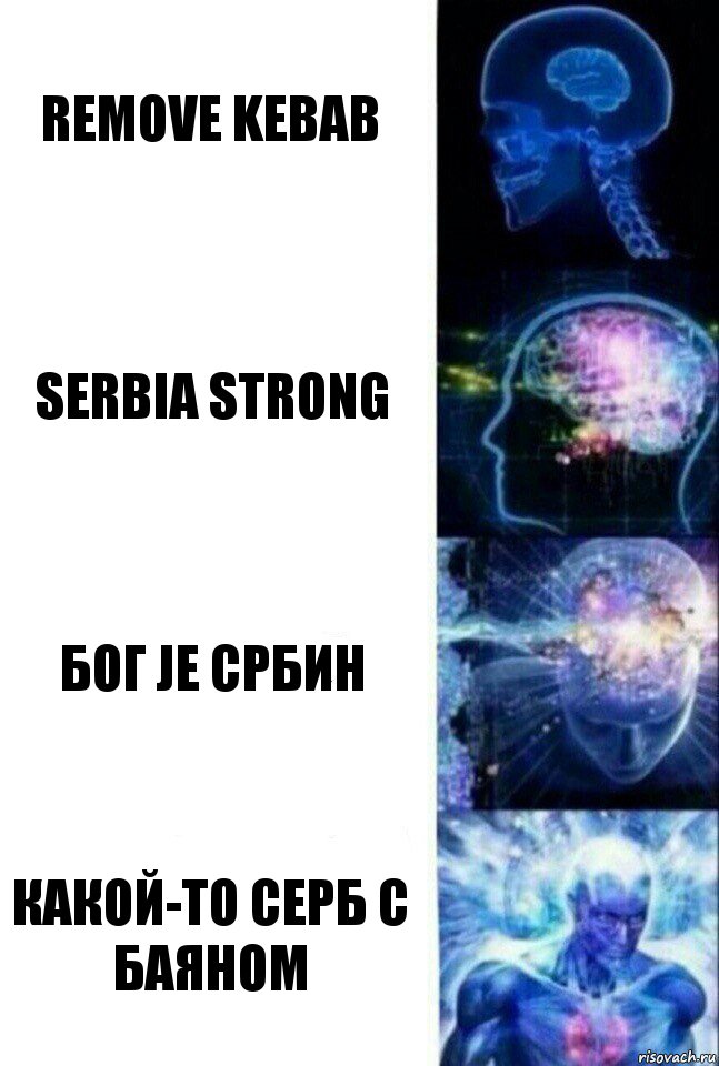 Remove kebab Serbia strong БОГ JE СРБИН Какой-то серб с баяном, Комикс  Сверхразум