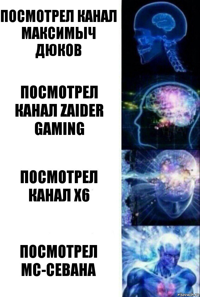 Посмотрел канал Максимыч Дюков Посмотрел канал Zaider Gaming Посмотрел канал X6 Посмотрел МС-СЕВАНА, Комикс  Сверхразум