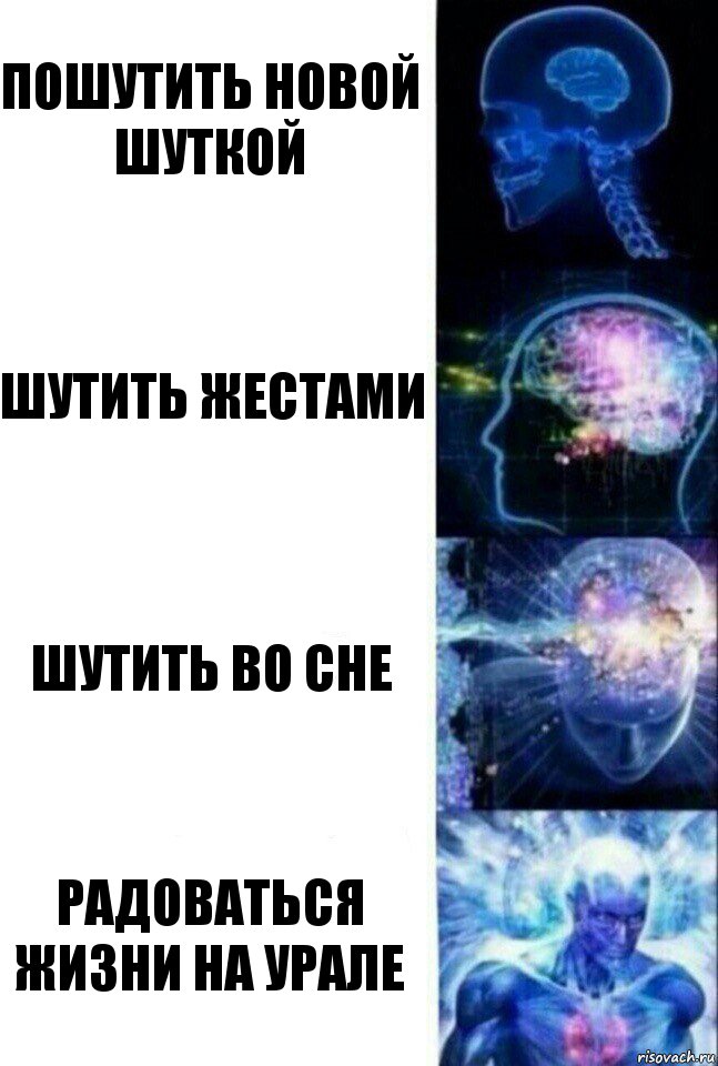 пошутить новой шуткой шутить жестами шутить во сне радоваться жизни на урале, Комикс  Сверхразум