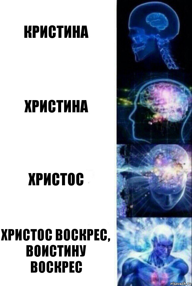 Кристина Христина Христос Христос воскрес, воистину воскрес, Комикс  Сверхразум