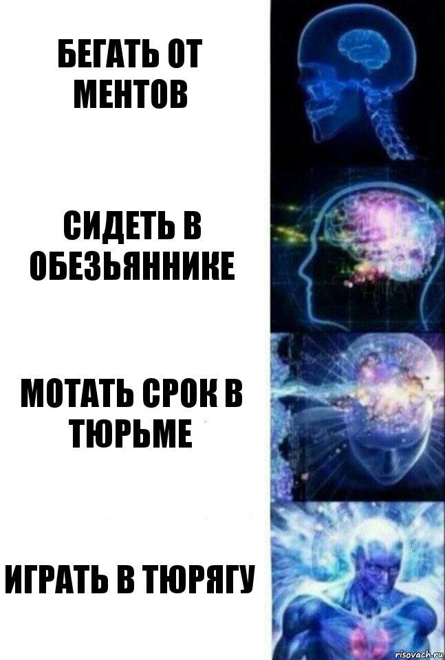 бегать от ментов сидеть в обезьяннике мотать срок в тюрьме играть в тюрягу, Комикс  Сверхразум