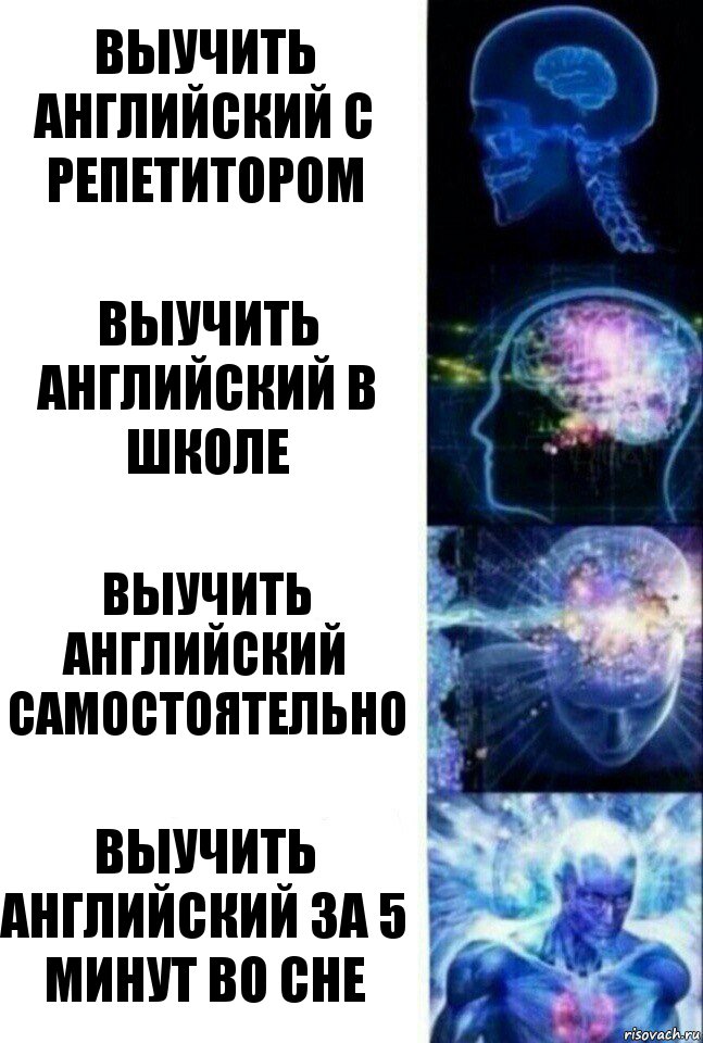 выучить английский с репетитором выучить английский в школе выучить английский самостоятельно выучить английский за 5 минут во сне, Комикс  Сверхразум