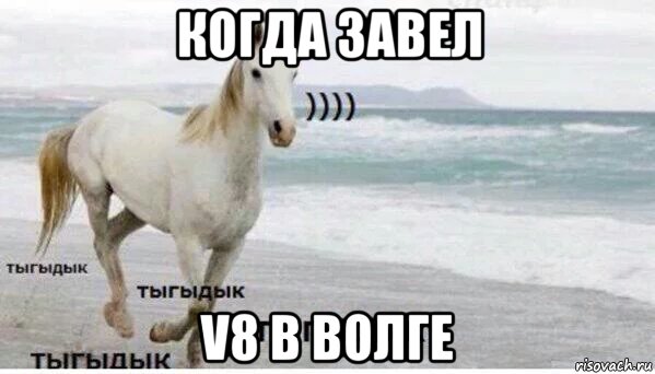 когда завел v8 в волге, Мем   Тыгыдык