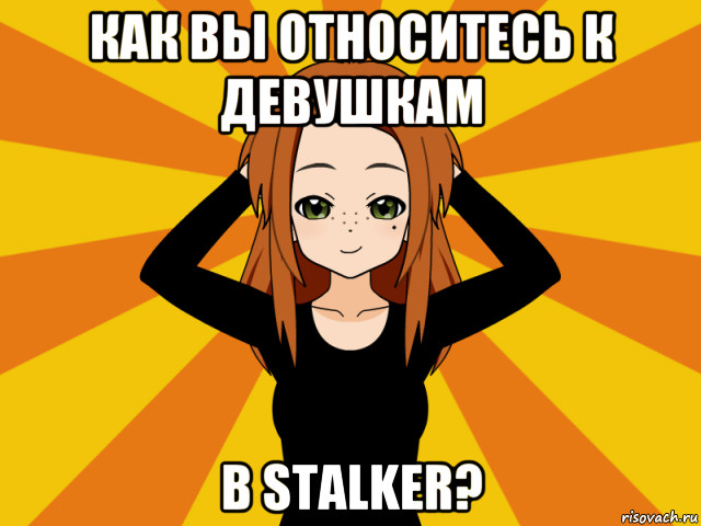 как вы относитесь к девушкам в stalker?, Мем Типичный игрок кисекае