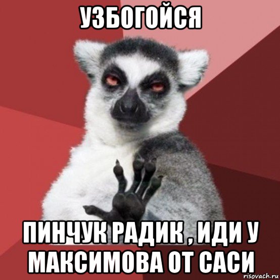 узбогойся пинчук радик , иди у максимова от саси, Мем Узбагойзя