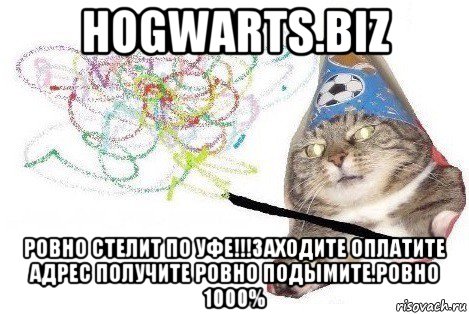 hogwarts.biz ровно стелит по уфе!!!заходите оплатите адрес получите ровно подымите.ровно 1000%, Мем Вжух мем