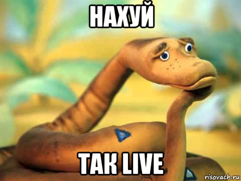 нахуй так live, Мем  задумчивый удав