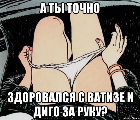 а ты точно здоровался с ватизе и диго за руку?, Мем А ты точно