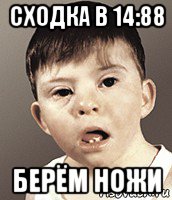 сходка в 14:88 берём ножи