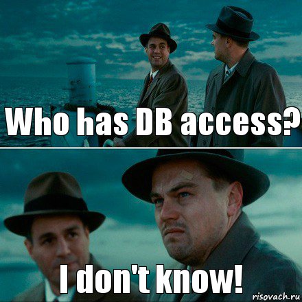 Who has DB access? I don't know!, Комикс Ди Каприо (Остров проклятых)
