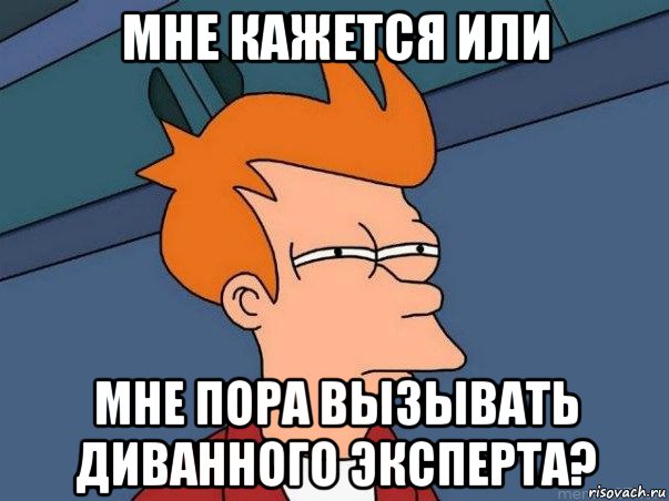 мне кажется или мне пора вызывать диванного эксперта?, Мем  Фрай (мне кажется или)