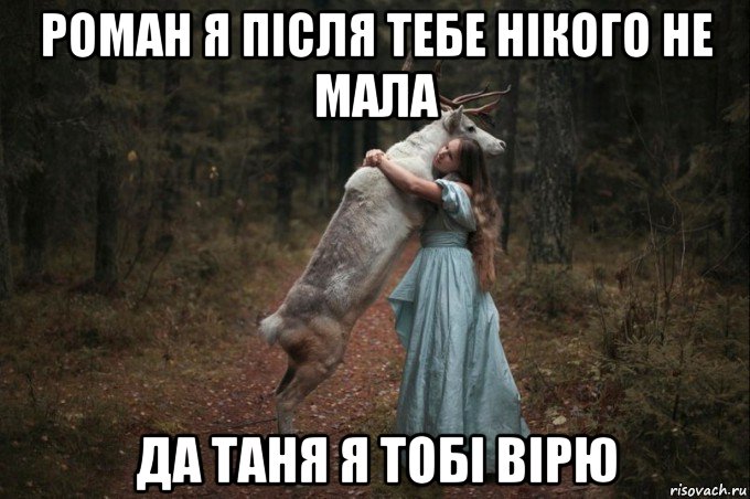 роман я після тебе нікого не мала да таня я тобі вірю, Мем Наивный Олень шаблон 5