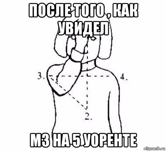 после того , как увидел м3 на 5 уоренте, Мем  Перекреститься