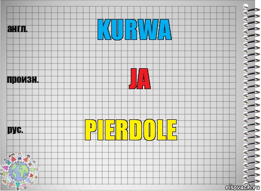 kurwa ja pierdole, Комикс  Перевод с английского