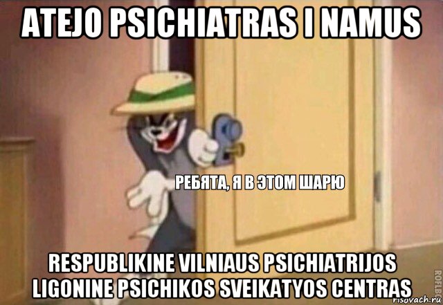 atejo psichiatras i namus respublikine vilniaus psichiatrijos ligonine psichikos sveikatyos centras, Мем    Ребята я в этом шарю