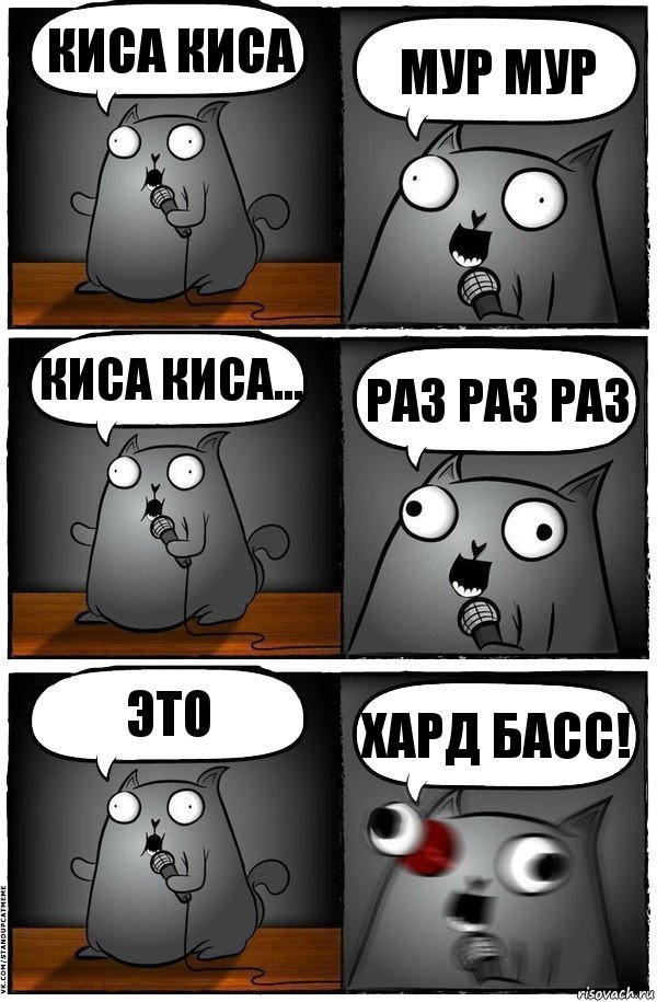 Киса Киса Мур Мур Киса киса... РАз Раз Раз Это хард басс!