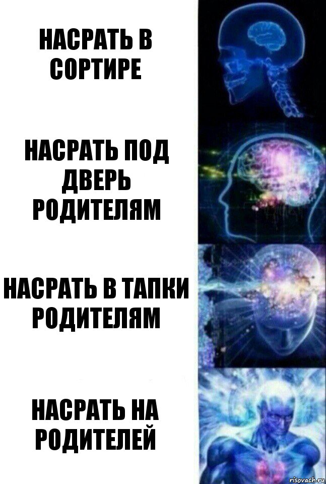 Насрать в сортире Насрать под дверь родителям Насрать В тапки родителям Насрать на родителей, Комикс  Сверхразум