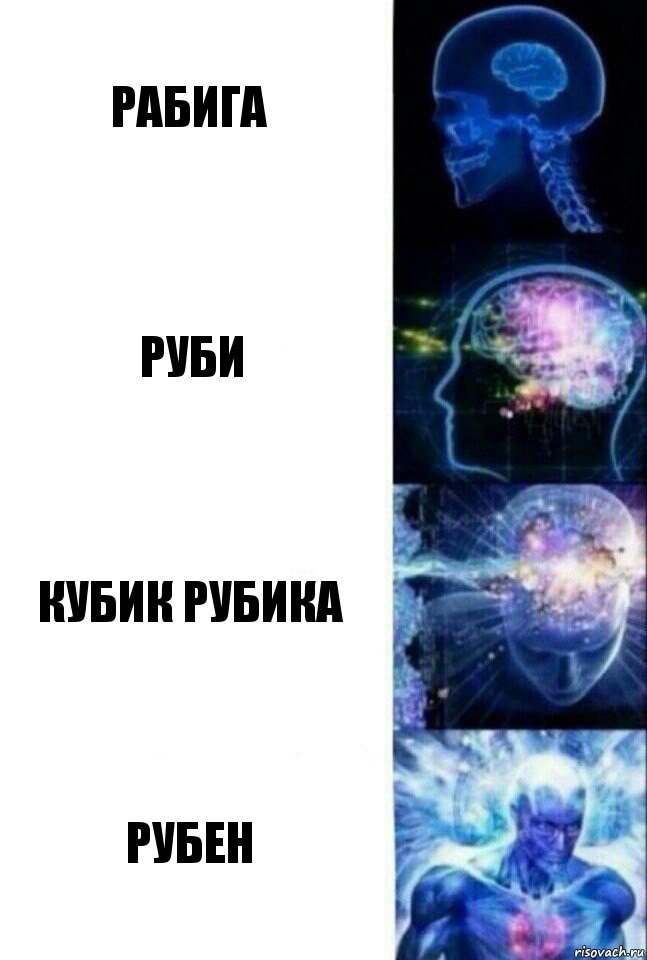 РАБИГА РУБИ КУБИК РУБИКА РУБЕН, Комикс  Сверхразум