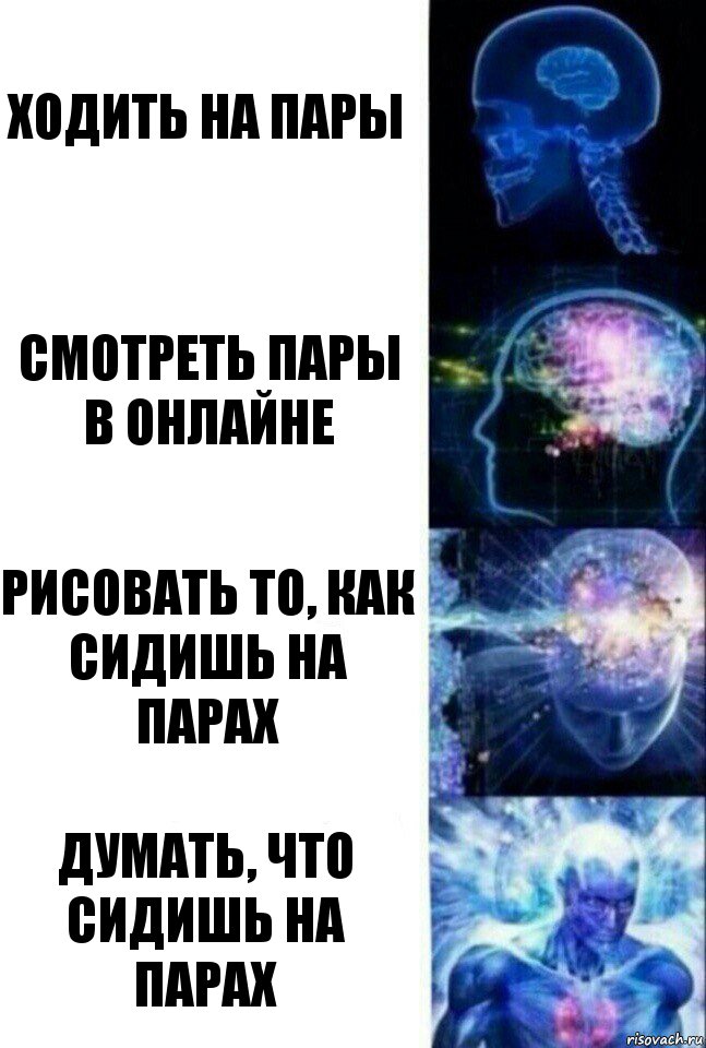 Ходить на пары смотреть пары в онлайне Рисовать то, как сидишь на парах Думать, что сидишь на парах, Комикс  Сверхразум